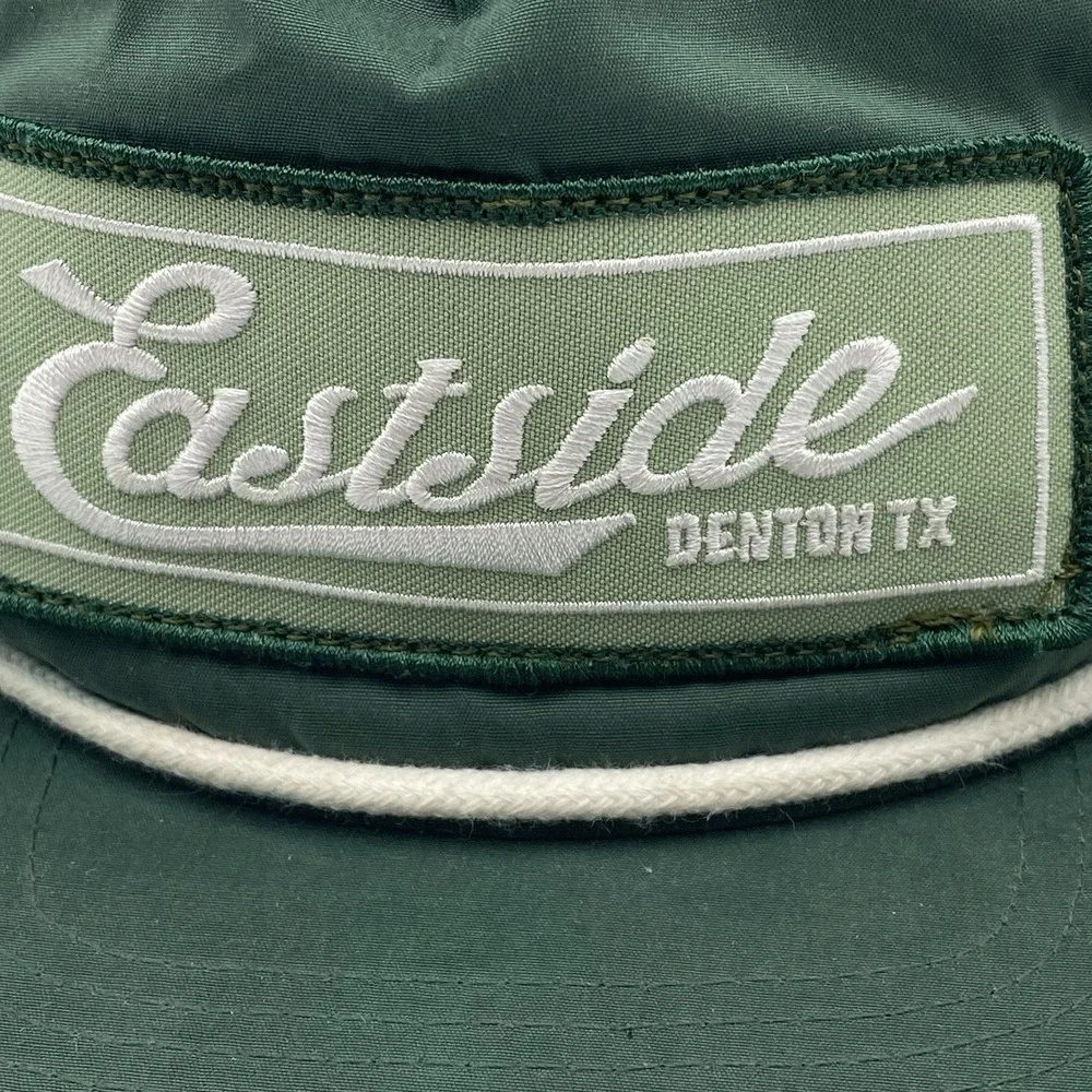 East side Denton Texas Hat Green Snapback Dad‎ VGC See Pics